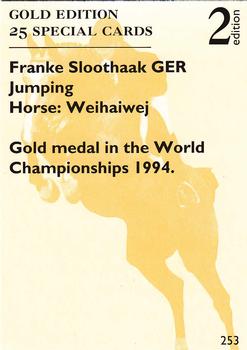 1995 Collect-A-Card Equestrian #253 Franke Sloothaak / Weihaiwej Back